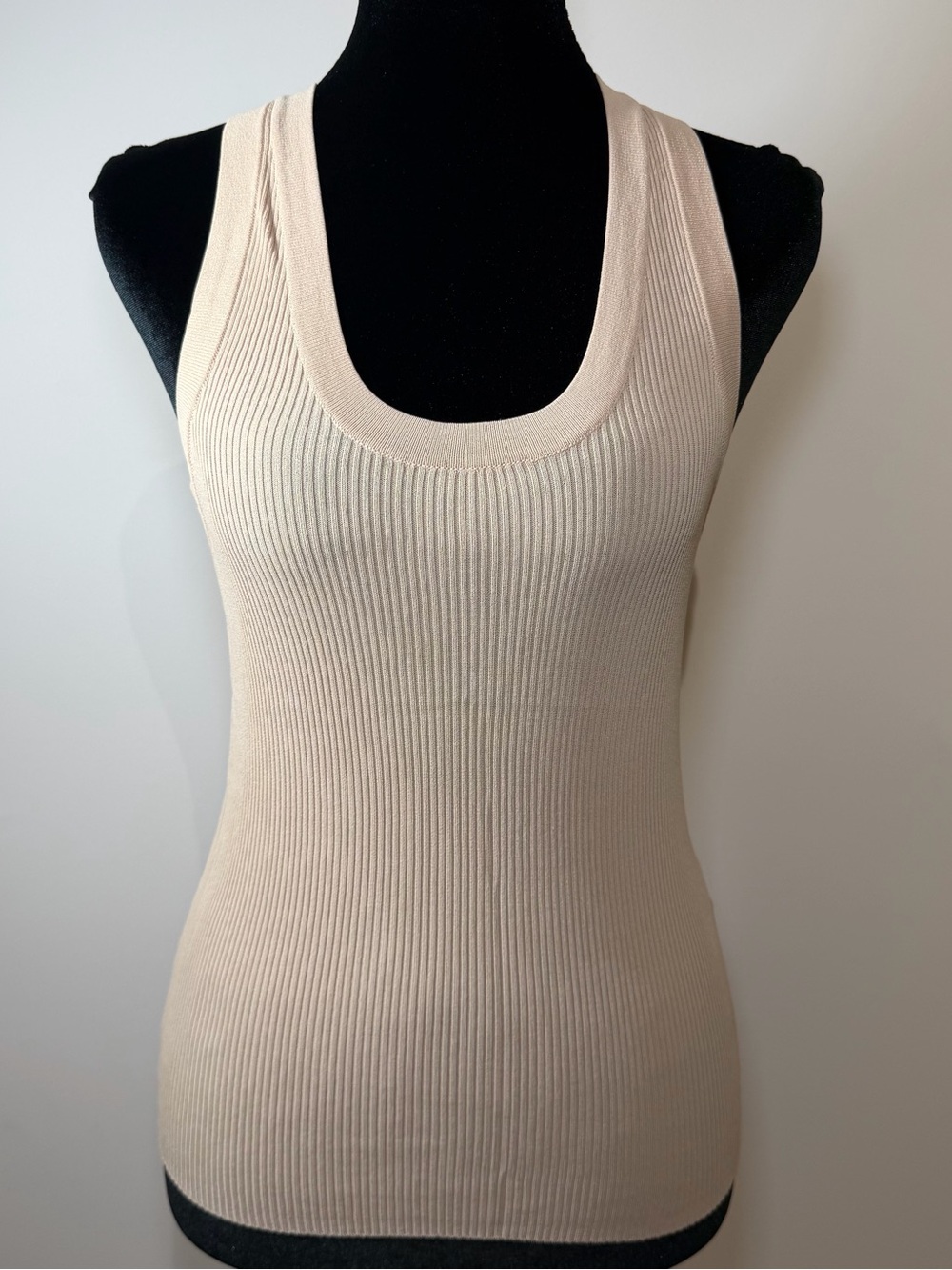 Zara (2-11$each) Ribbed Tank Top Bundle White & Beige Size Small - Picture 2 of 5
